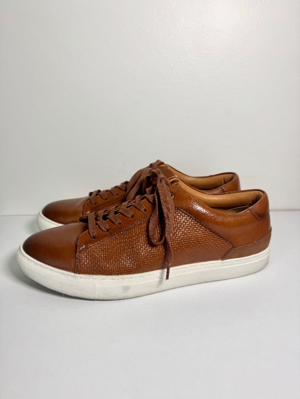 Alfani Men's Adairr Memory Foam Cognac Dress Sneakers | Size 11